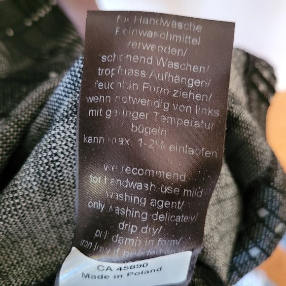 Beate Heymann Street Couture Faux Leather and Plaid Tunic US 6 - Picture 9 of 9